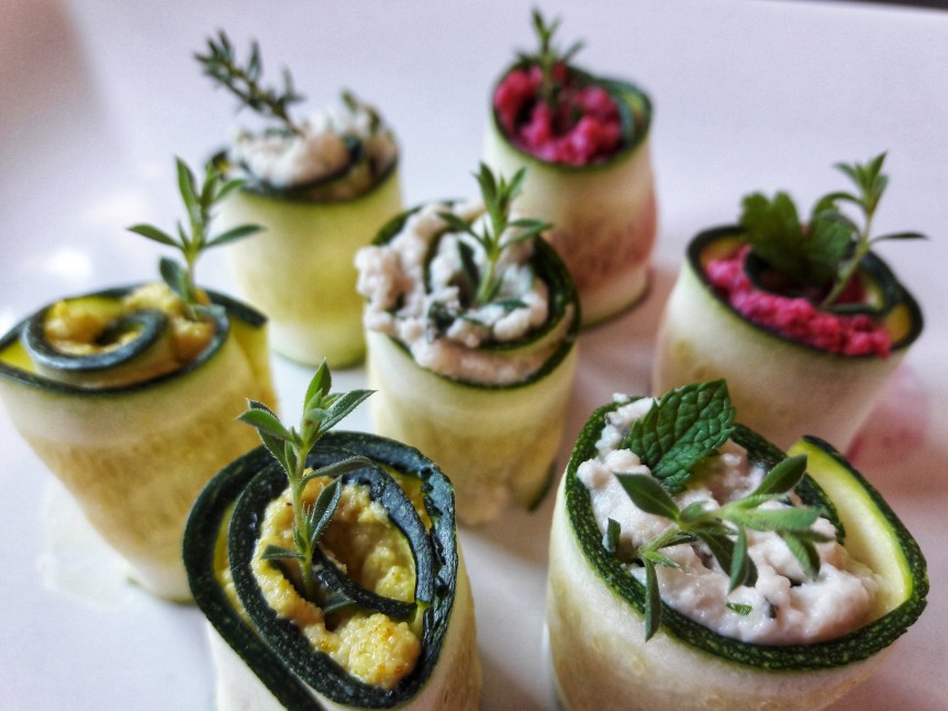 00 - Involtini di zucchine crude con crema di anacardi 3